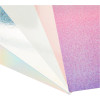 Papier cartonné - Pailleté holographique - A4 - 230g - 50 feuilles - Scrapbooking - Sizzix