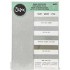 photo-Papier cartonné - Pailleté argent - A4 - 230g - 50 feuilles - Scrapbooking - Sizzix