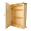 Armoire à clés - Bois - A décorer - 5 accroches - 20x26x7cm - Loisirs créatifs