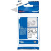 photo-Cartouche pour étiqueteuse - Brother - TZe-R251 - Tissu fond blanc écriture noir - 24mm