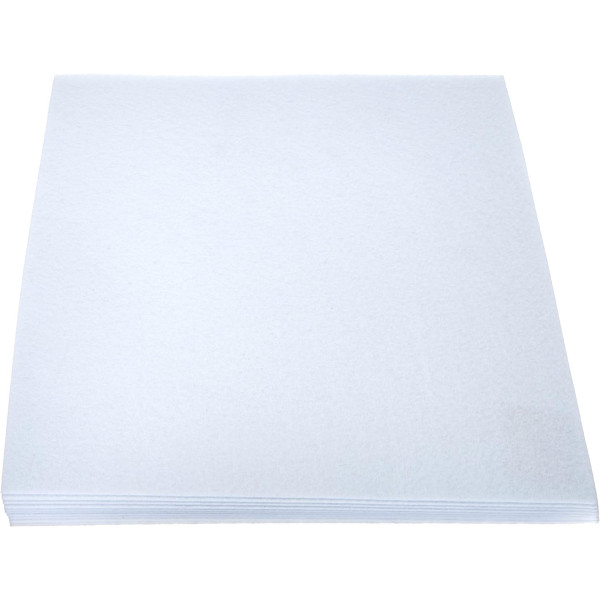 photo-Feutrine - 10 feuilles - 30x30cm - Blanc - Loisirs créatifs - Scrapbooking