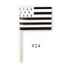 Cure-dent - Mini pique avec petit drapeau breton - En bois - Apéro - Bretagne