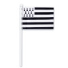 photo-Mini drapeau breton - Tissu - 10x15cm - Avec manche en plastique - Bretagne