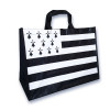 photo-Sac cabas - Pour les courses - Réutilisable - 2 grandes anses - Drapeau breton