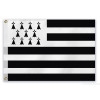 photo-Drapeau breton - 75x112cm - Avec œillets - Idées cadeaux - Bretagne