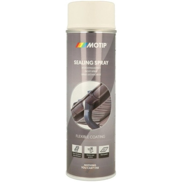 photo-Produit d'étanchéité - Blanc - Scelle et comble les fuites - Gouttières, aérations, évacuations - MoTip
