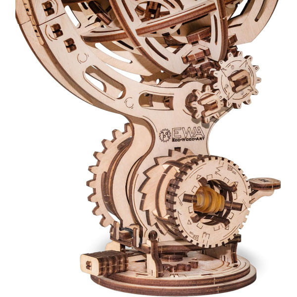 Maquette - 3D - Globe terrestre - 205 pièces - Bois - Mécanique - Cinétique - Adulte