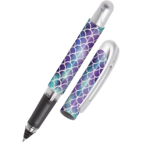 photo-Stylo roller - Encre - Rechargeable - Motif sirène - Pour l'école - ONLINE