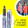 Stylo roller - Encre - Rechargeable - Motif sirène - Pour l'école - ONLINE