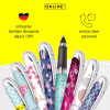 Stylo roller - Encre - Rechargeable - Manga - Mine moyenne - Pour l'école - ONLINE