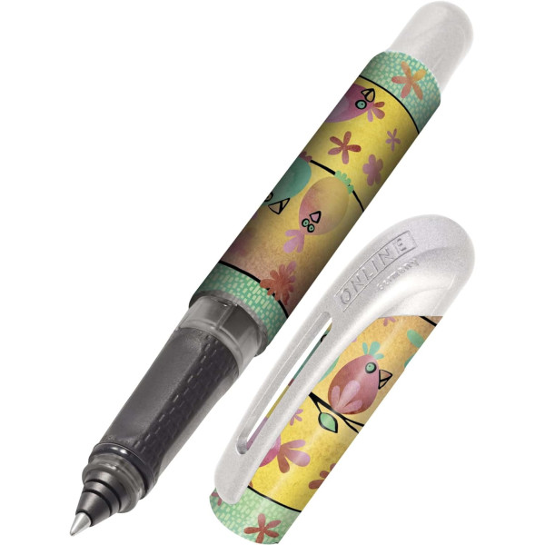 photo-Stylo roller - Encre - Rechargeable - Petits oiseaux - Pour l'école - ONLINE