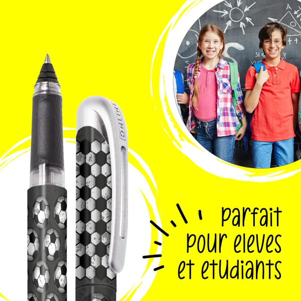 Stylo roller - Encre - Rechargeable - Football - Pour l'école - ONLINE