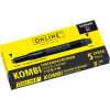 photo-Cartouches d'encre - Noir - Encre non effaçable - Pour stylo plume et roller - 5 grandes cartouches