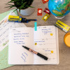 Cartouches d'encre - Noir - Encre non effaçable - Pour stylo plume et roller - 5 grandes cartouches