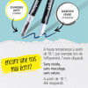 Recharges pour stylo roller - Encre gel - Turquoise - Effaçable - 0,7mm - Online