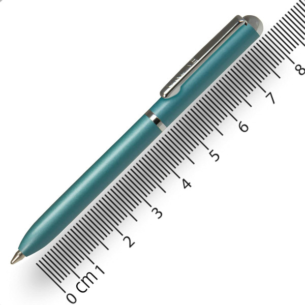 Mini stylo à bille - Turquoise - Rechargeable - Encre noire - Rétractable - Online