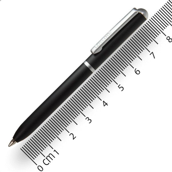 Mini stylo à bille - Noir - Rechargeable - Encre noire - Rétractable - Online