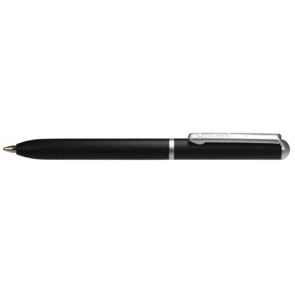 photo-Mini stylo à bille - Noir - Rechargeable - Encre noire - Rétractable - Online
