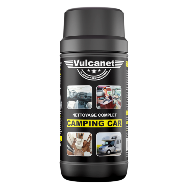 photo-Vulcanet - Nettoyage caimping-car - Lavage sans eau - Lingettes + chiffon - Intérieur/extérieur