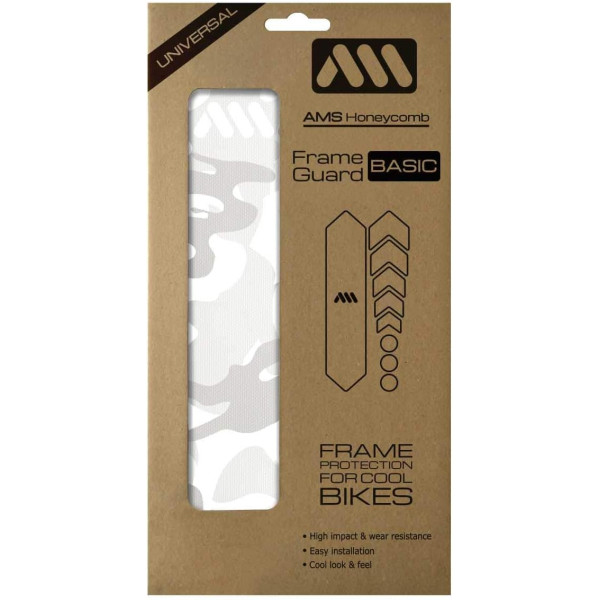 photo-Protection pour cadre de vélo, VTT - Evite rayures et bosses - Militaire blanc - AMS