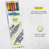 Feutres - Calligraphie - Double pointe - 2mm et pinceau - 5 couleurs néon - Online