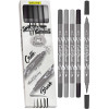 photo-Feutres - Calligraphie - Double pointe - 2mm et pinceau - 5 nuances gris - Online