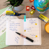Cartouches d'encre - Orange - Encre non effaçable - Pour stylo plume et roller - 5 grandes cartouches