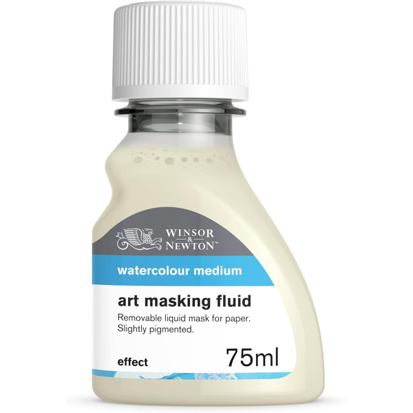 photo-Liquide à masquer - Peinture aquarelle - Coloré - Winsor et Newton - 75ml