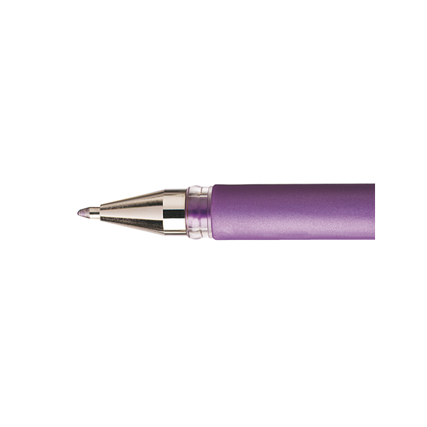 Stylo roller Uni-Ball Signo Broad Violet métallisé