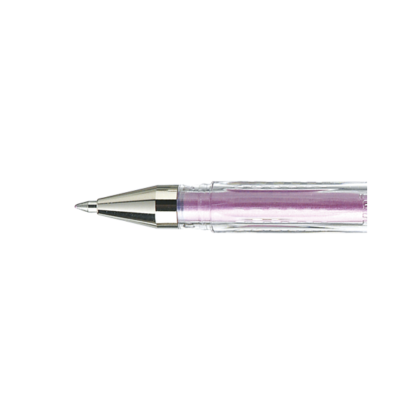 Stylo encre gel rose métallisée pointe moyenne 0,7mm UniBall Signo