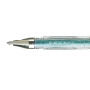 Stylo encre gel vert pailleté pointe moyenne 0,7mm UniBall Signo