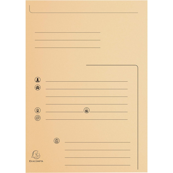 Chemises à rabats - 24x32cm - Pour documents A4 - Imprimées - Couleurs assorties