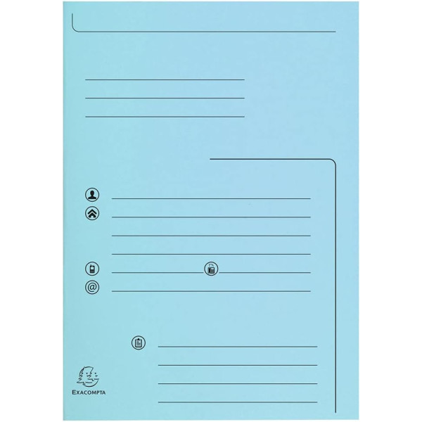 Chemises à rabats - 24x32cm - Pour documents A4 - Imprimées - Couleurs assorties
