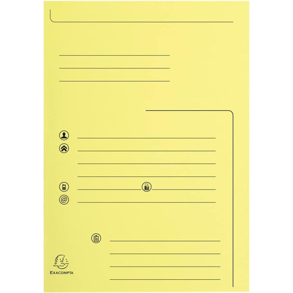 Chemises à rabats - 24x32cm - Pour documents A4 - Imprimées - Couleurs assorties