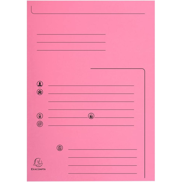 Chemises à rabats - 24x32cm - Pour documents A4 - Imprimées - Couleurs assorties