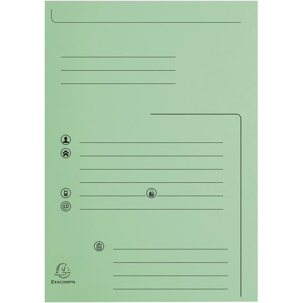 Chemises à rabats - 24x32cm - Pour documents A4 - Imprimées - Couleurs assorties
