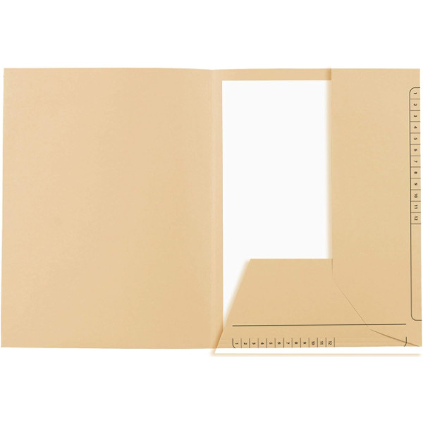 Chemises à rabats - 24x32cm - Pour documents A4 - Imprimées - Couleurs assorties