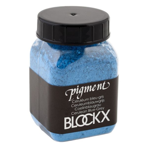 photo-Pigment en poudre - Céruléum bleu-gris - Blockx - Pot de 100g
