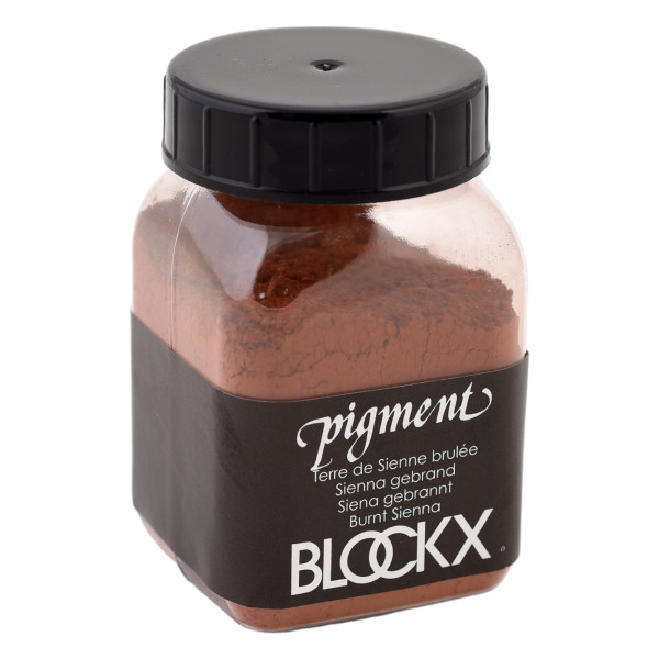 photo-Pigment en poudre - Terre de Sienne brûlée - 3 - Blockx - Pot de 100g