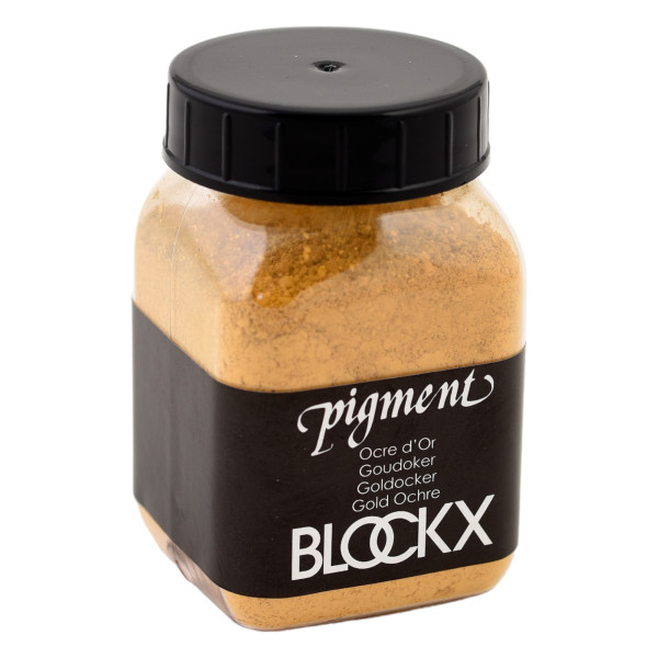 photo-Pigment en poudre - Ocre d'or - 38 - Blockx - Pot de 100g