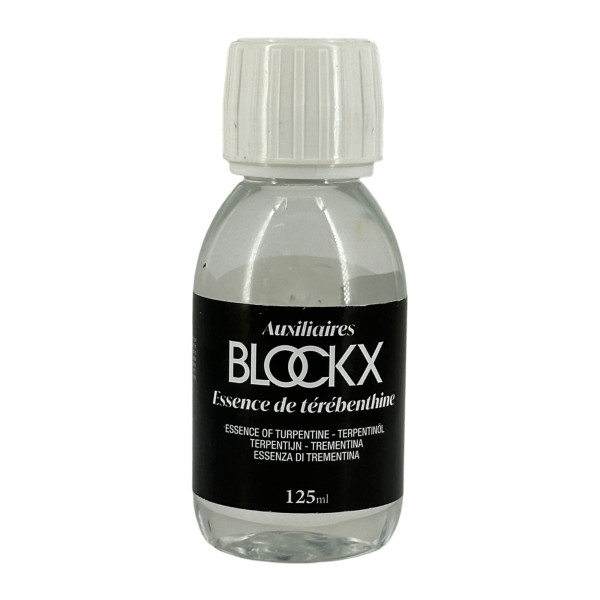 photo-Essence de térébenthine - Peinture à l'huile - Diluant - Blockx - Flacon 125ml