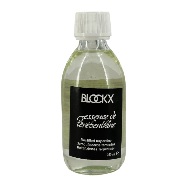 photo-Essence de térébenthine - Peinture à l'huile - Diluant - Blockx - Flacon 250ml