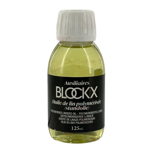 photo-Huile de lin polymérisée - Peinture à l'huile - Médium - Blockx - Flacon 125ml