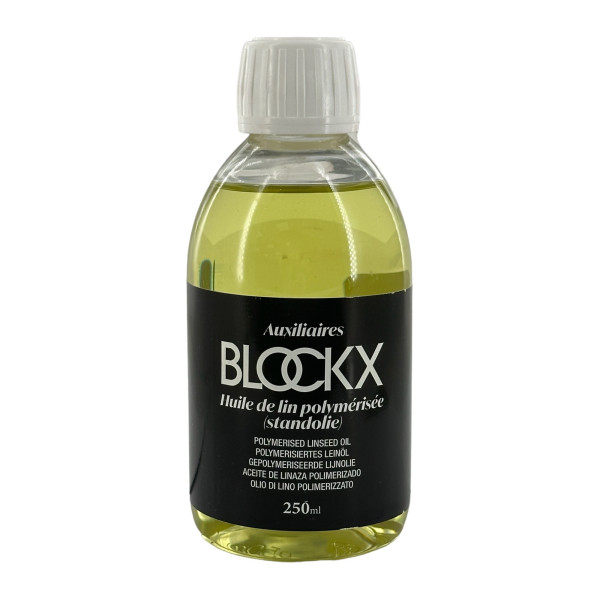 photo-Huile de lin polymérisée - Peinture à l'huile - Médium - Blockx - Flacon 250ml