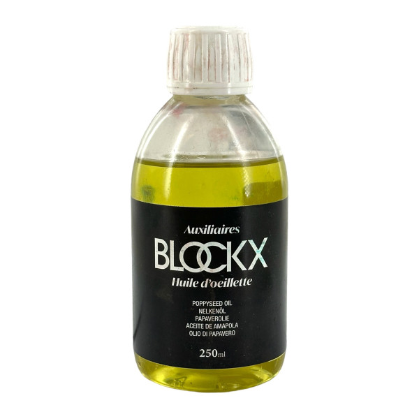 photo-Huile d'œillette - Extra-fine - Peinture à l'huile - Médium - Blockx - Flacon 250ml