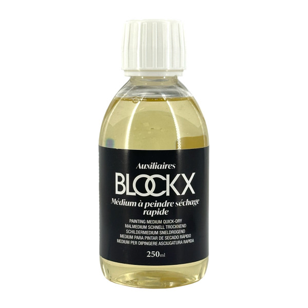 photo-Médium à peindre - Séchage rapide - Peinture à l'huile - Blockx - Flacon 250ml