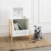 Meuble - Table de chevet - Rangement - Chambre d'enfant - Blanc - 33x40cm