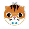 Canevas - Enfant - Point de croix - Petit chat - 18x18cm - Avec tambourin