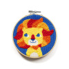 Canevas - Punch Needle - Lion - Enfant - Avec tambour et accessoires