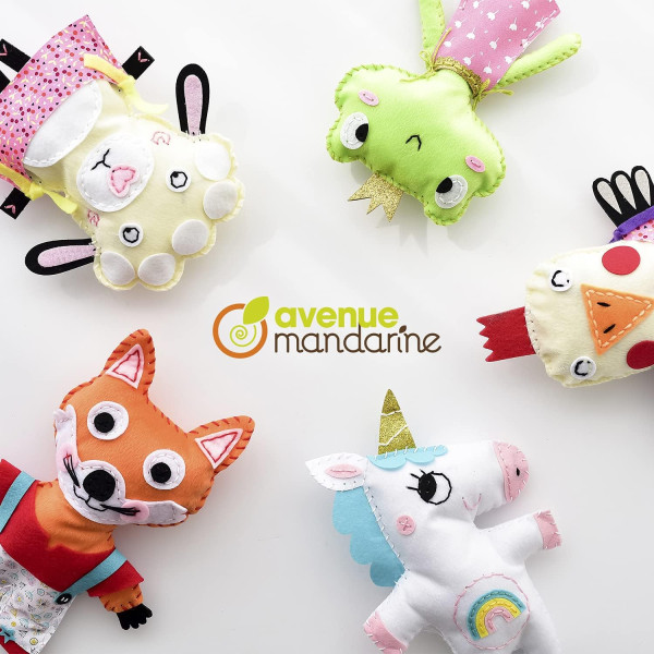 Personnage en feutrine - A coudre - Aaron le dragon - Kit complet - Dès 6 ans